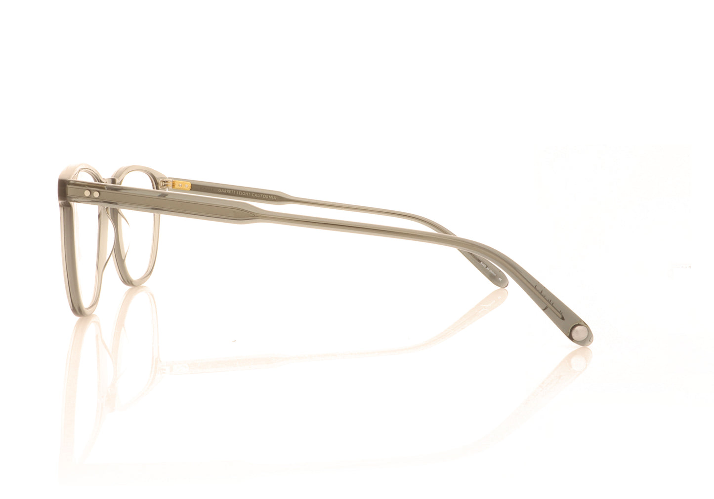 Garrett Leight Brooks SGY Sea Grey Glasses - Side
