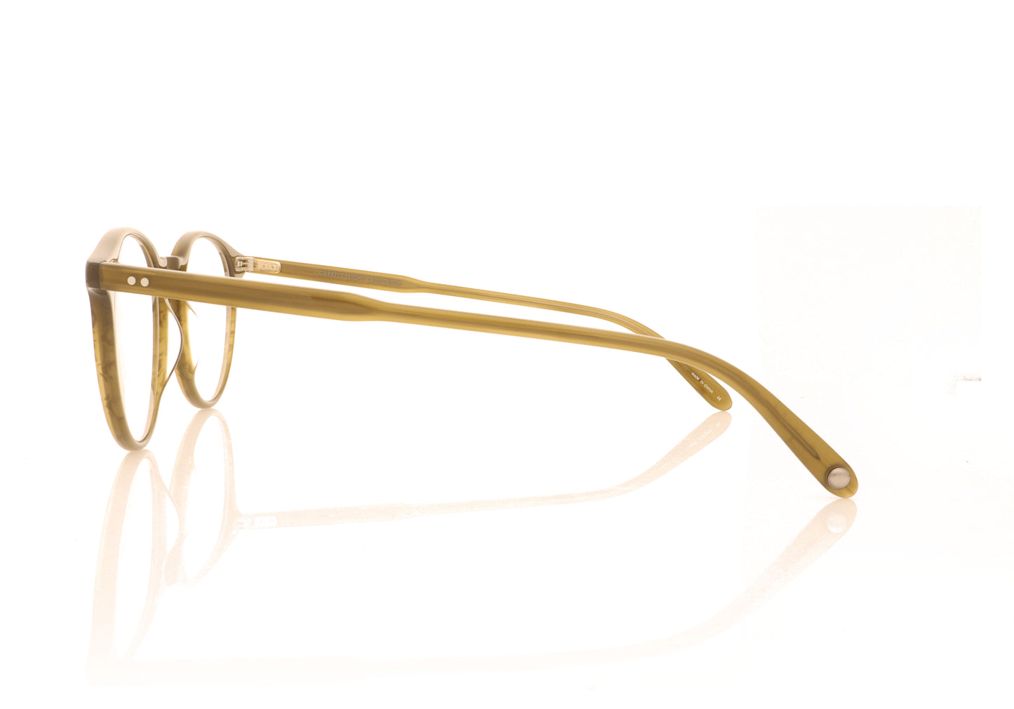 Garrett Leight Clune OLV Olive Glasses - Side