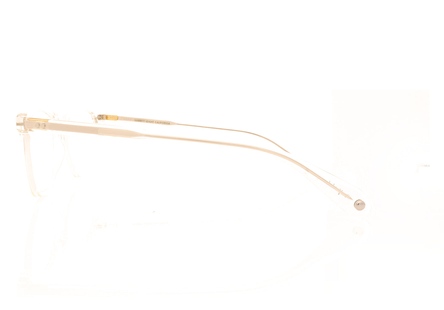 Garrett Leight Howland CR Crystal Glasses - Side