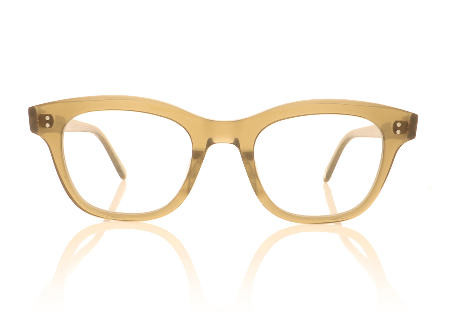 Garrett Leight Glyndon 1090 OLIO Olive Glasses - Front