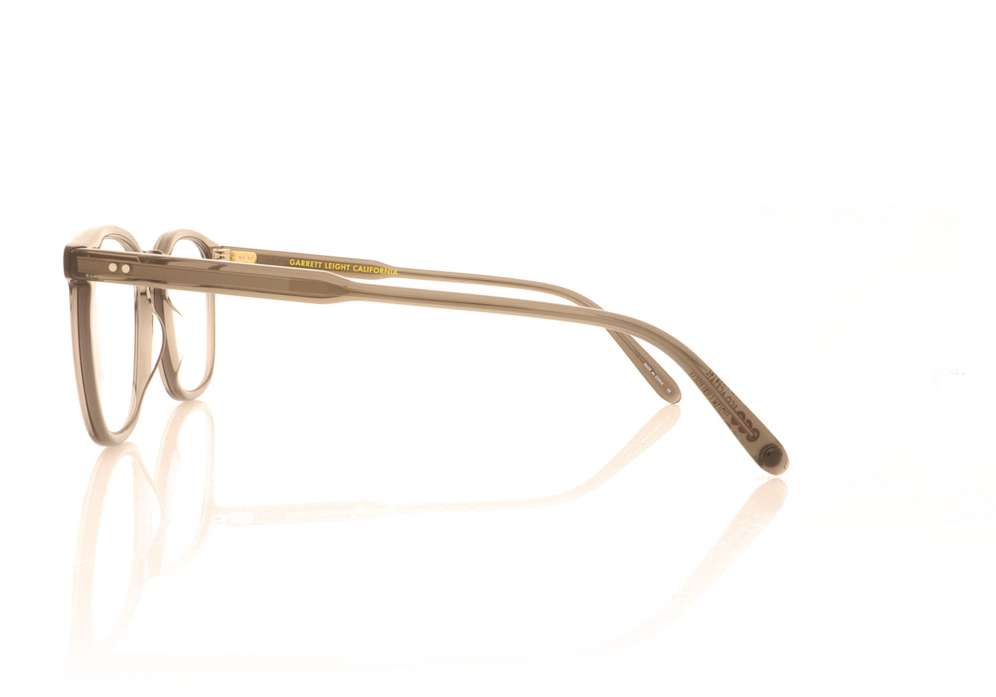Garrett Leight Ruskin Eco CHR Charcoal Glasses - Side