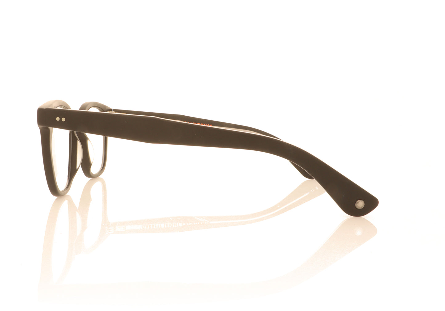 Garrett Leight Byrne BIO MBK Matte Black Glasses - Side