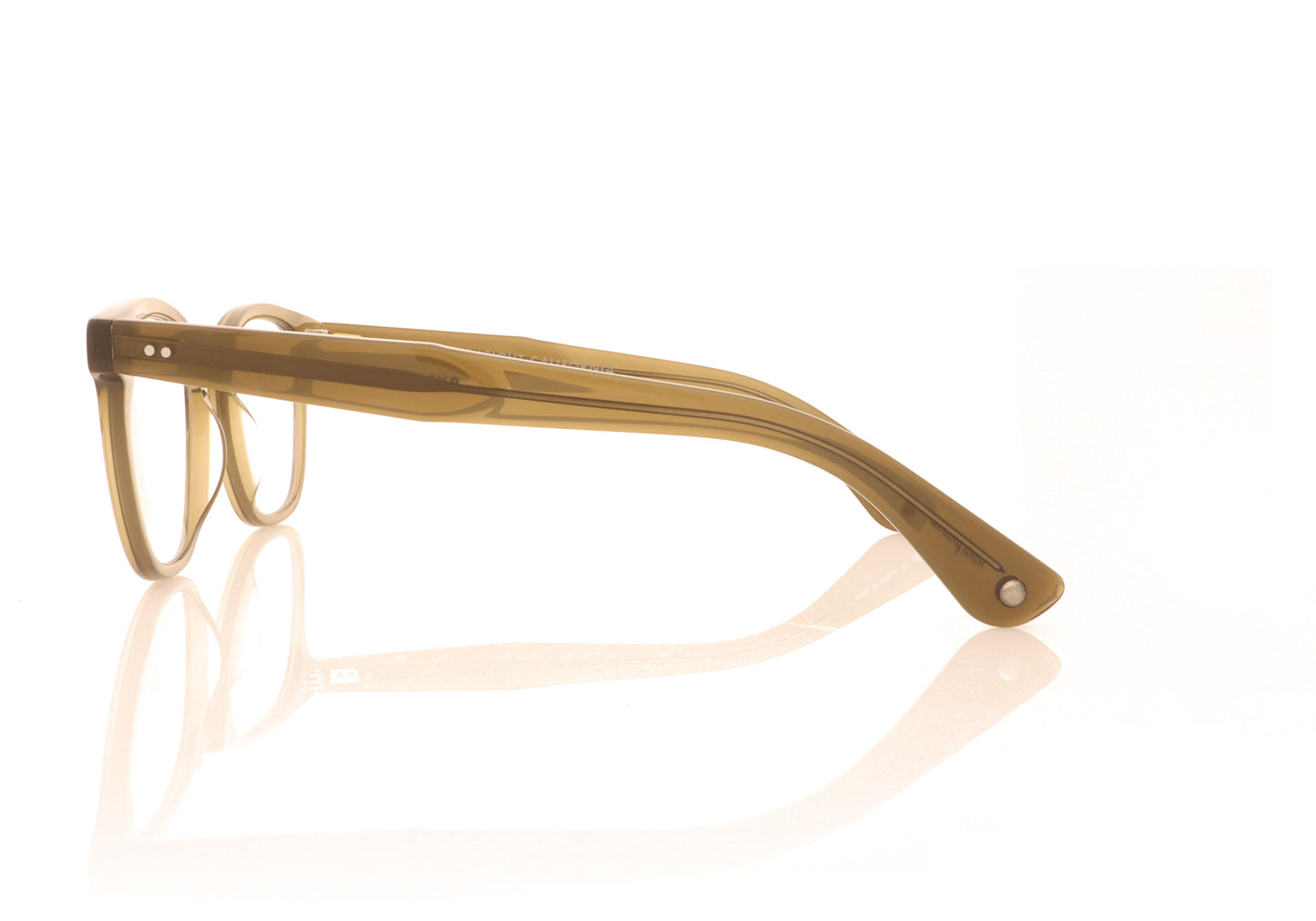 Garrett Leight Byrne OLIO Green Glasses - Side