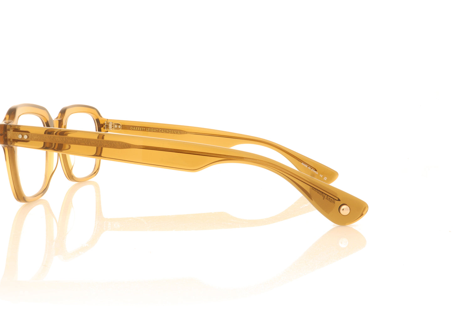 Garrett Leight OG Freddy P C Caramel Glasses - Side