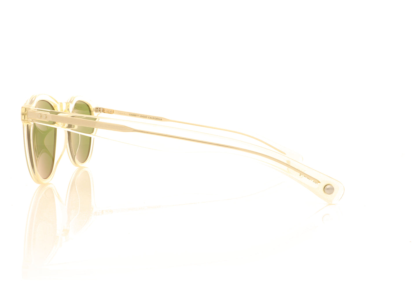 Garrett Leight Hampton X Pure Green Pure Glass Sunglasses - Side