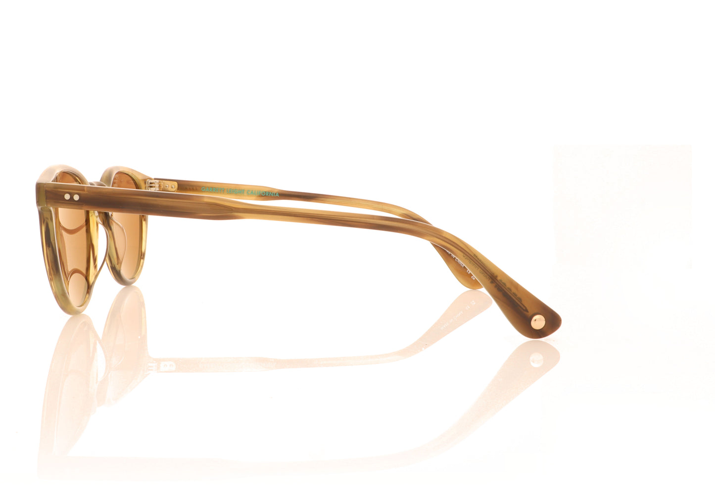 Garrett Leight Clement 2091 AT Army Tortoise Sunglasses - Side