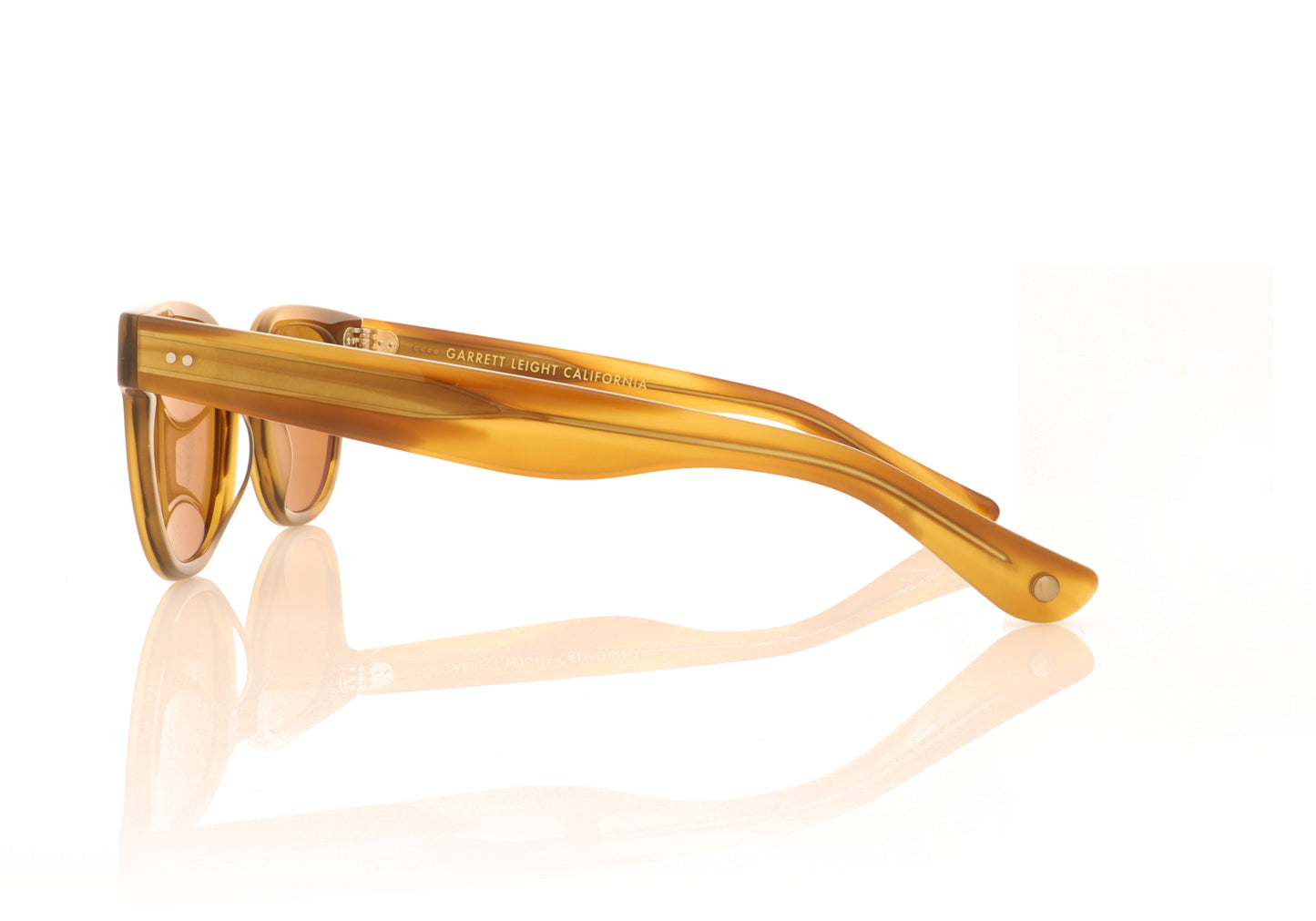 Garrett Leight Canter SDT Saddle Tortoise Sunglasses - Side