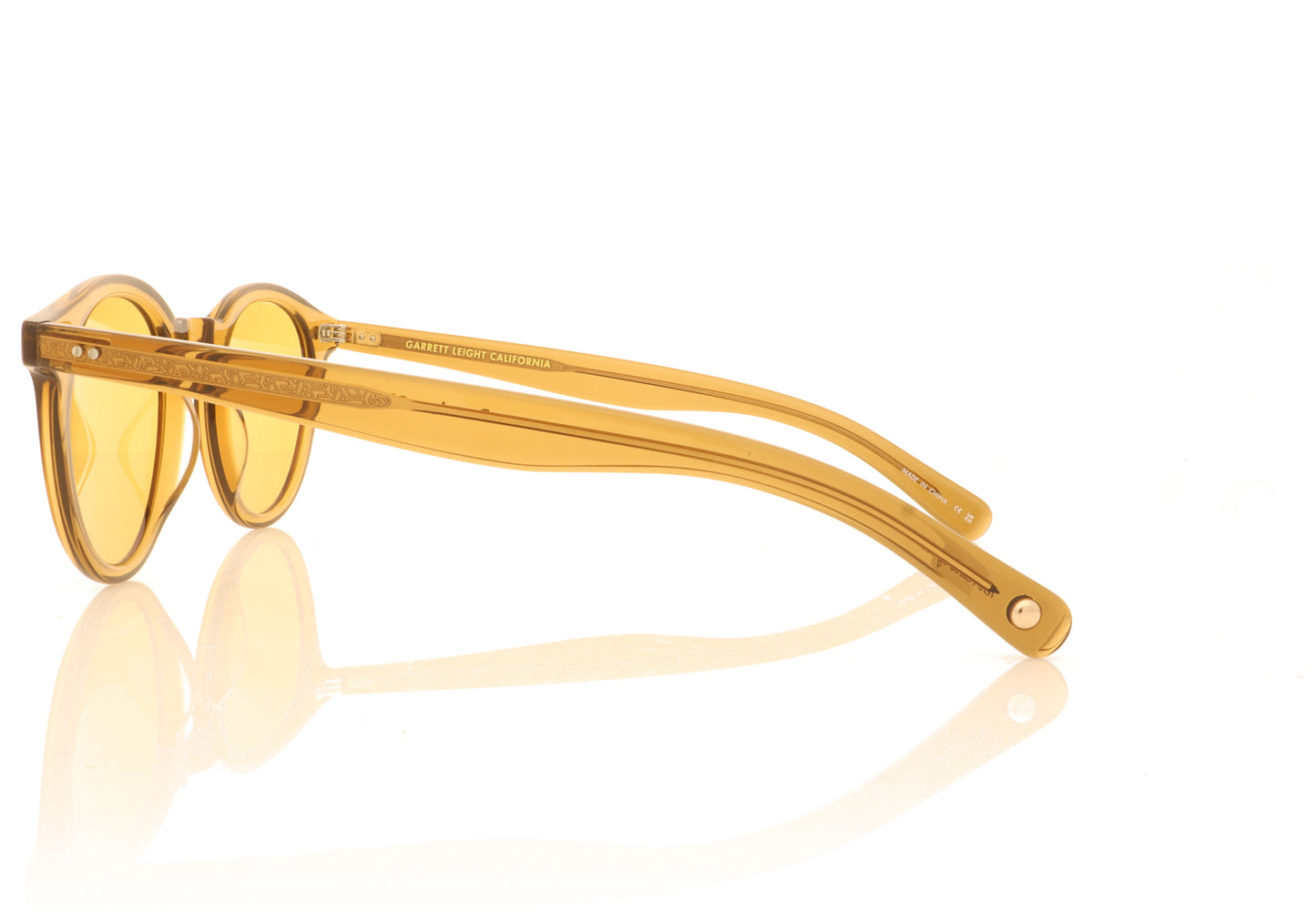 Garrett Leight Clune X C Caramel Sunglasses - Side