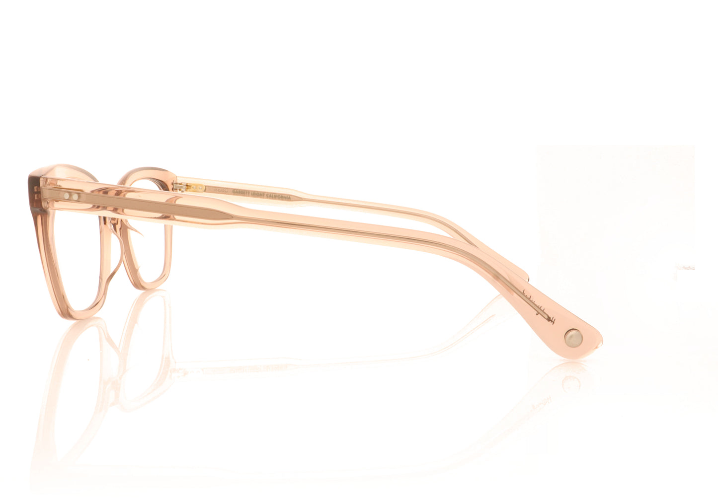 Garrett Leight El Rey DER Desert Rose Glasses - Side