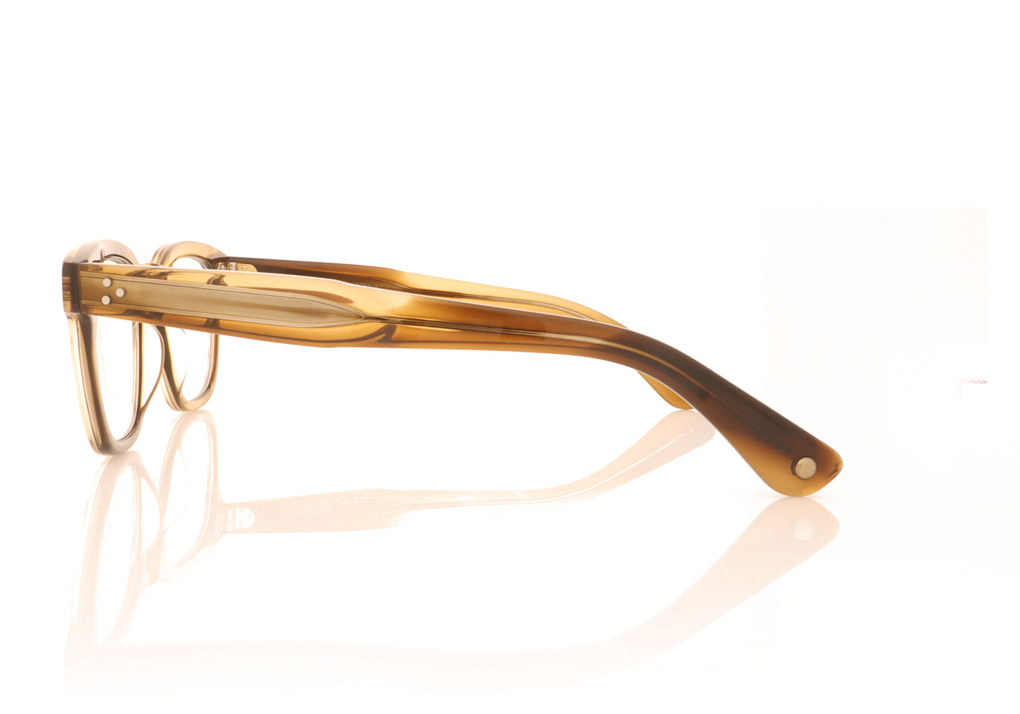 Garrett Leight Regent Khaki Tortoise KHT Glasses - Side