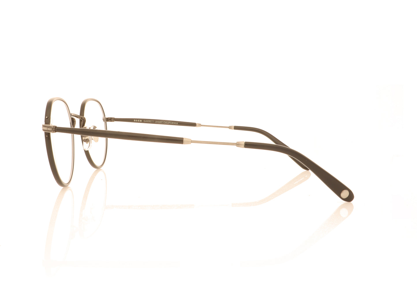Garrett Leight Robson BK-PW-BK Black Glasses - Side
