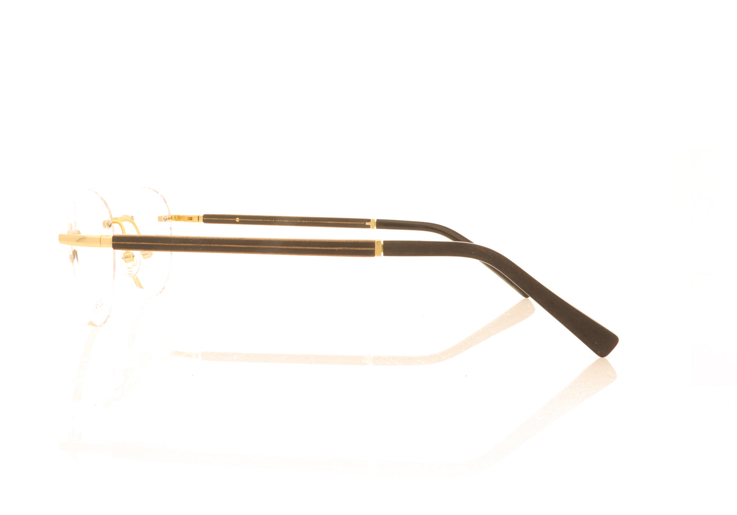 Gold & Wood AP106 06-6 Gold Glasses - Side