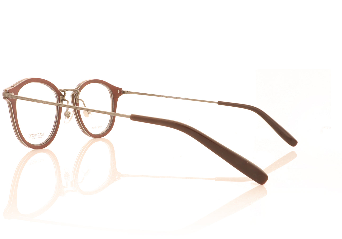 Gold & Wood Bora 2.04 Brushed ruthenium Glasses - Side