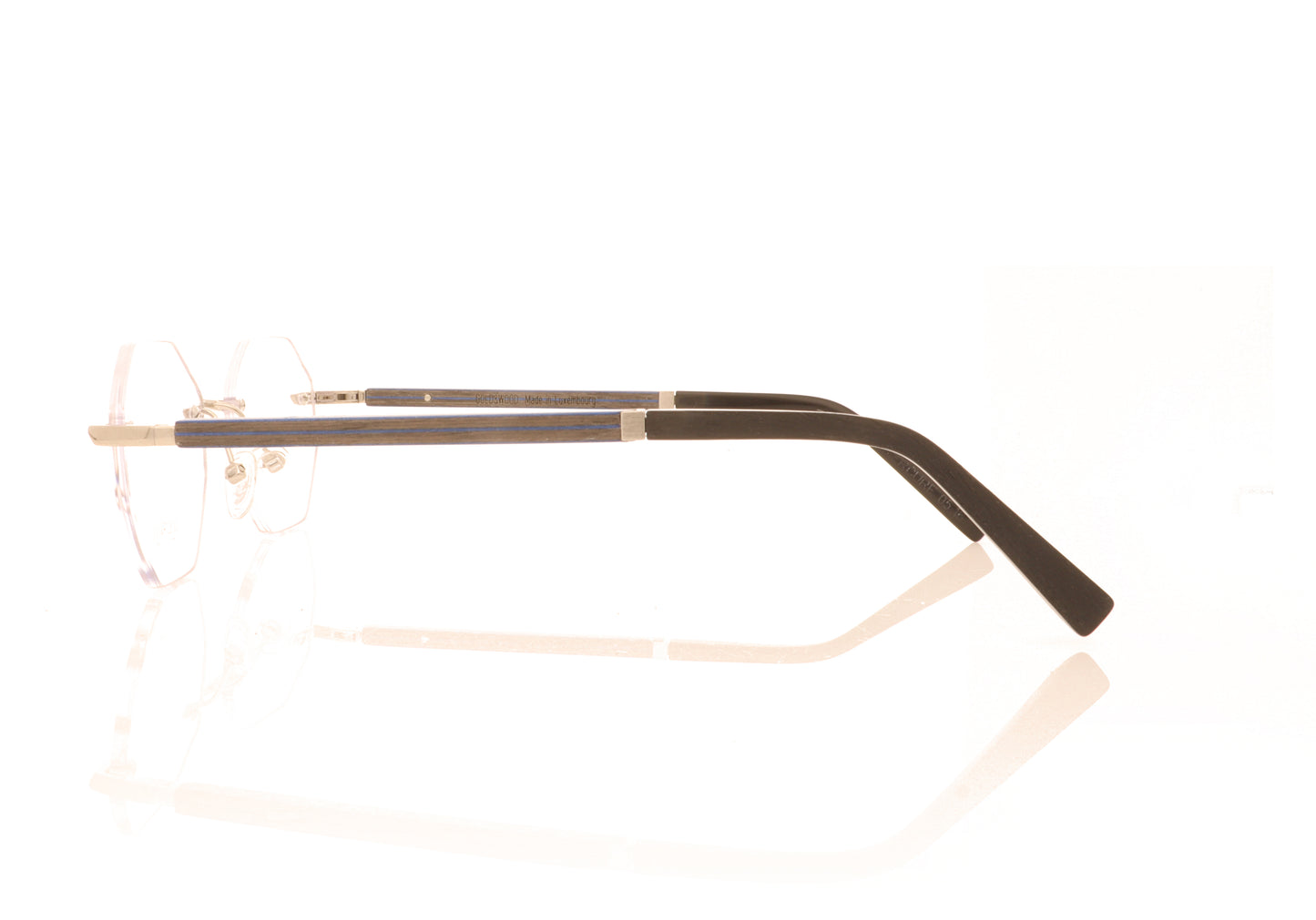 Gold & Wood Mercure 05-16 Shiny palladium Glasses - Side