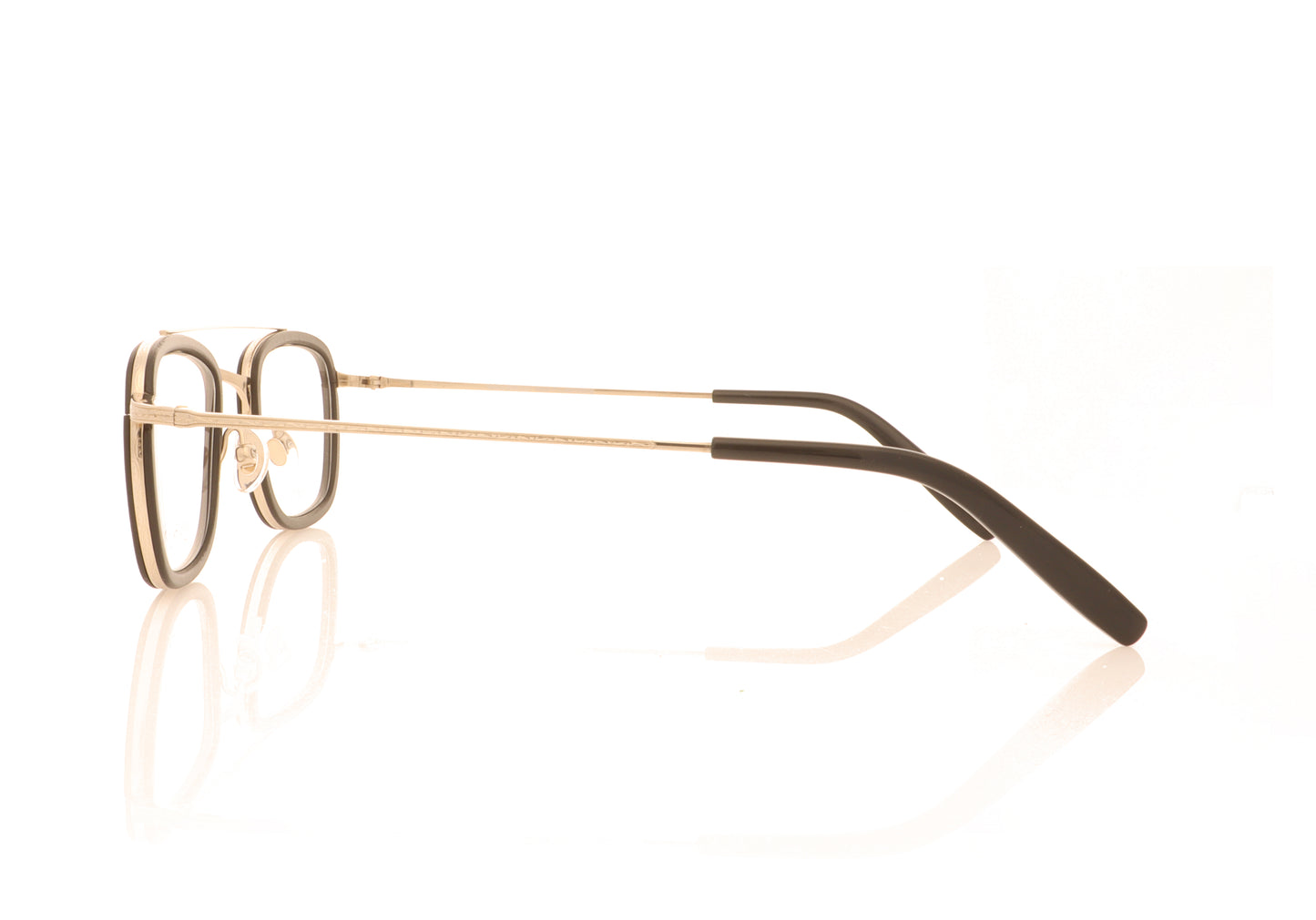 Gold & Wood Titan 5.03 Shiny champagne gold Glasses - Side