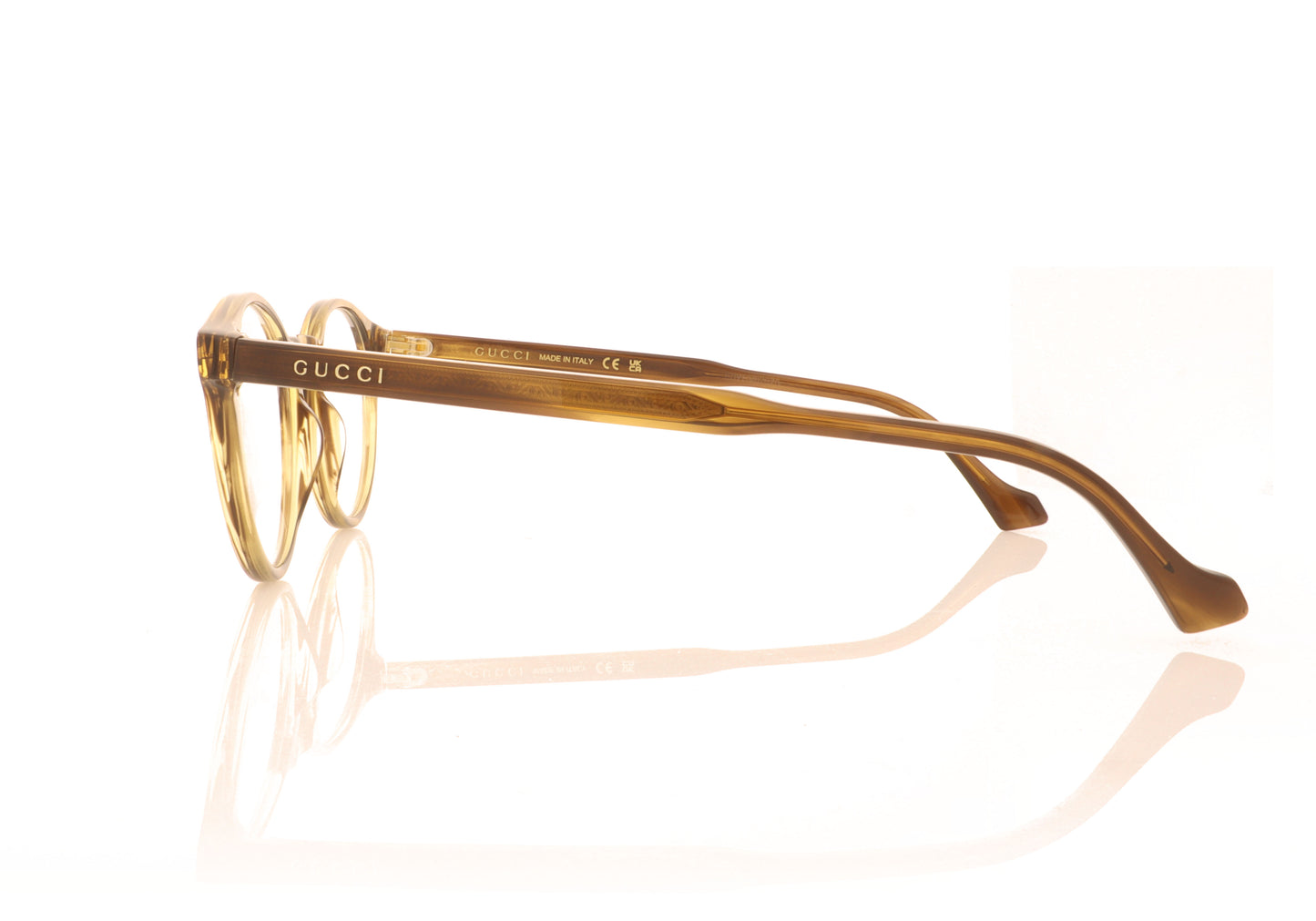 Gucci GG0738O 5 Havana Glasses - Side