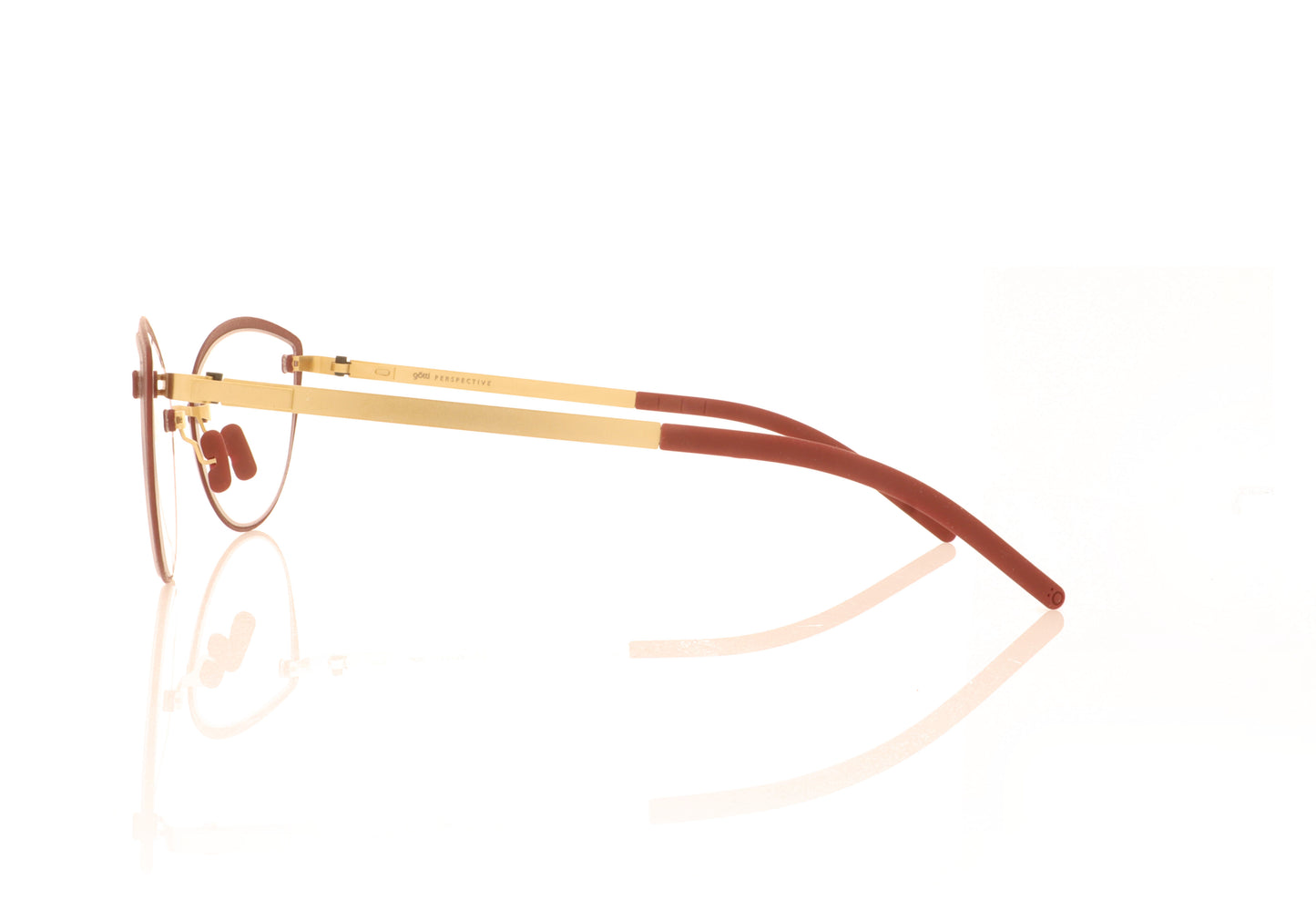 Götti BL06 GLDRED Gold Glasses - Side