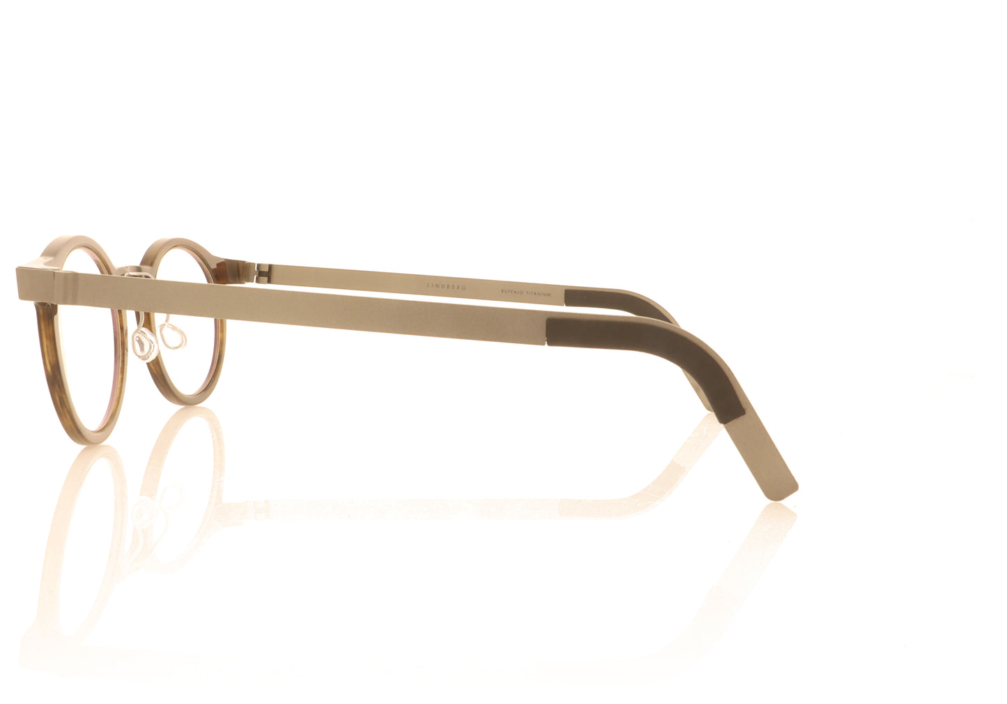Lindberg buffalo 1846 H18 10 Medium Brown Glasses - Side