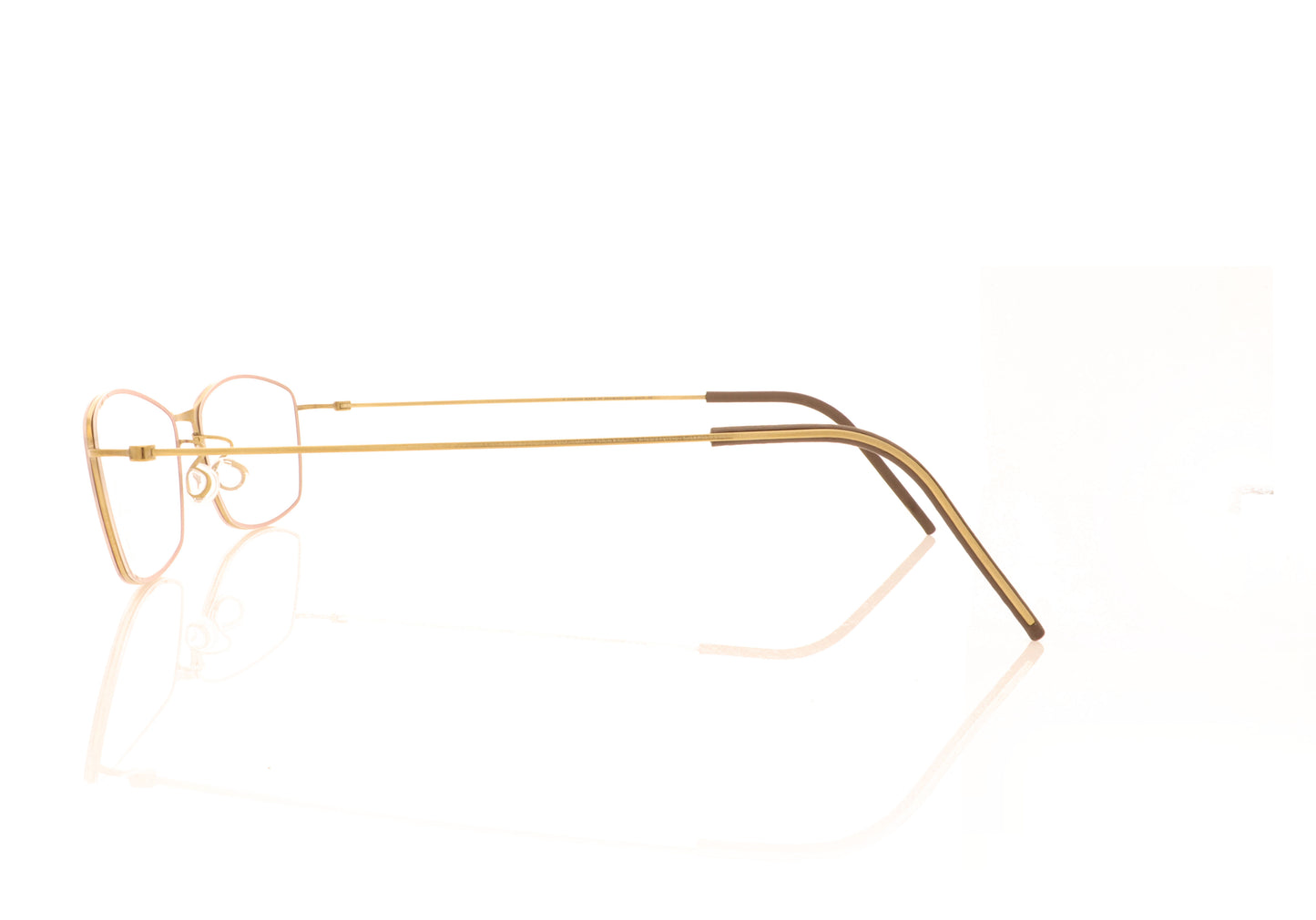 Lindberg thintanium 5510 PGT GR84 Gold Glasses - Side