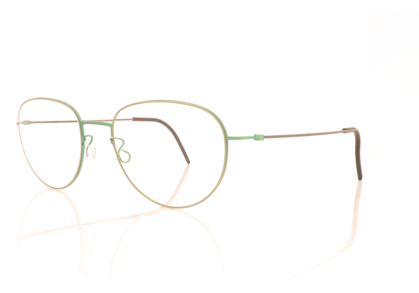 Lindberg thintanium 5512 117 GR77 Green Glasses - Angle