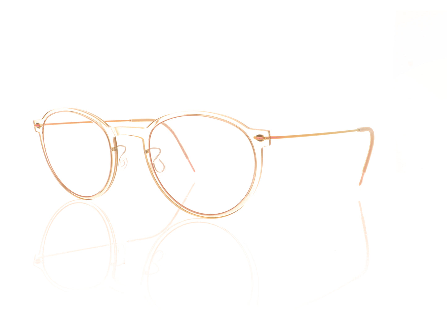 Lindberg n.o.w 6527 C21 P70 Crystal Brown Glasses - Angle