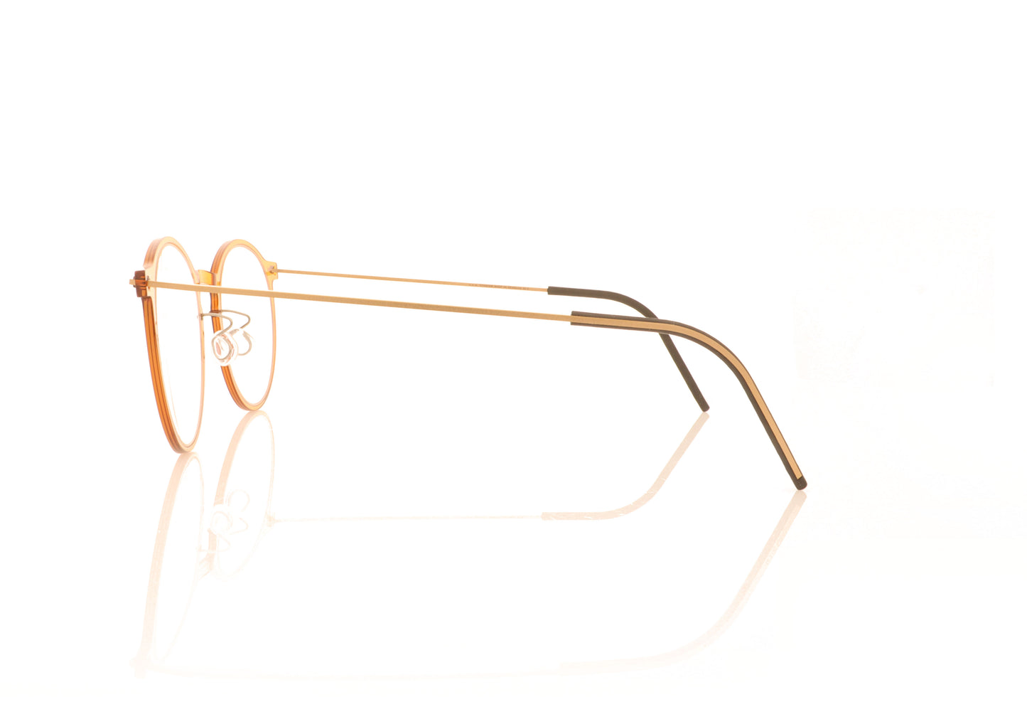 Lindberg n.o.w 6541 C09 U15 Brown Glasses - Side