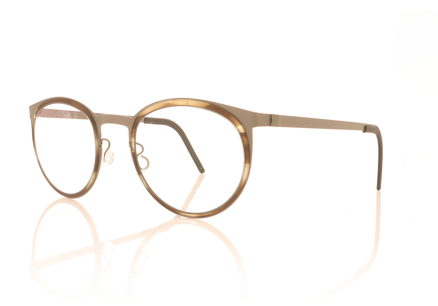Lindberg Strip 9704 10 K250 Silver Glasses - Angle