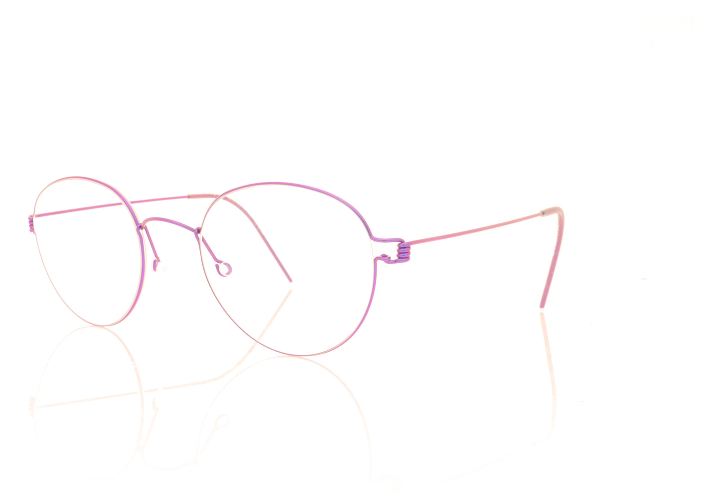 Lindberg Air Rim Bo P77 Purple Glasses - Angle