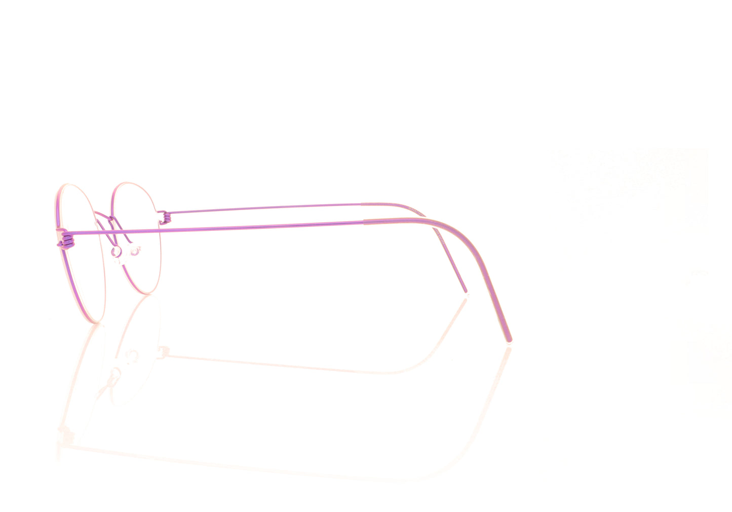 Lindberg Air Rim Bo P77 Purple Glasses - Side