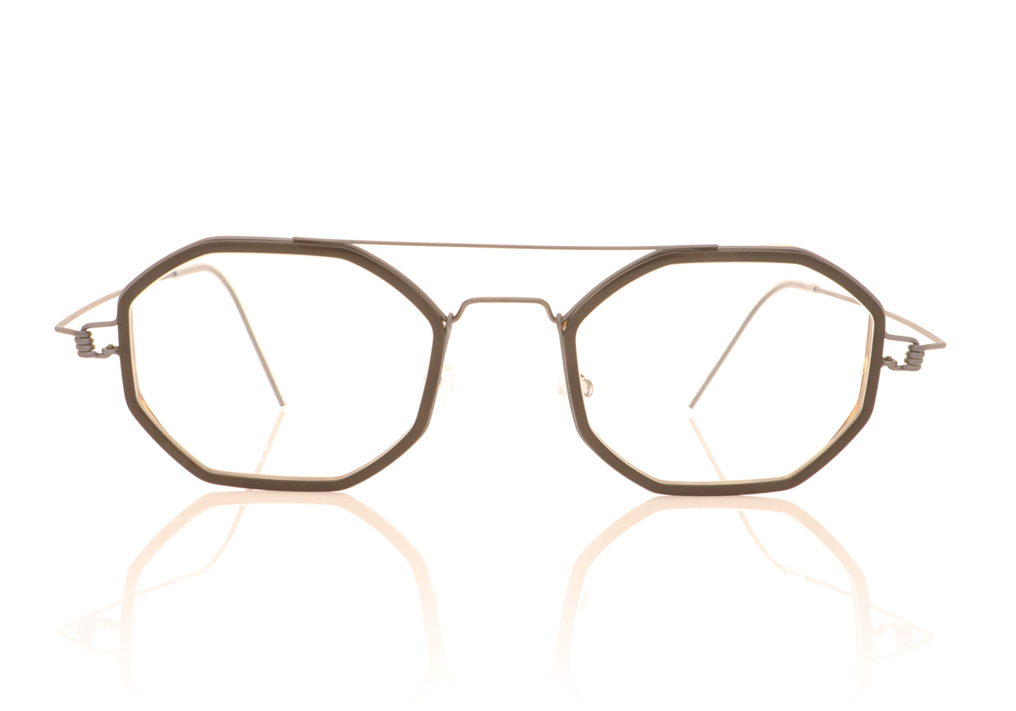 Lindberg Air Rim Freddie K241 U16 Tortoise Glasses - Front