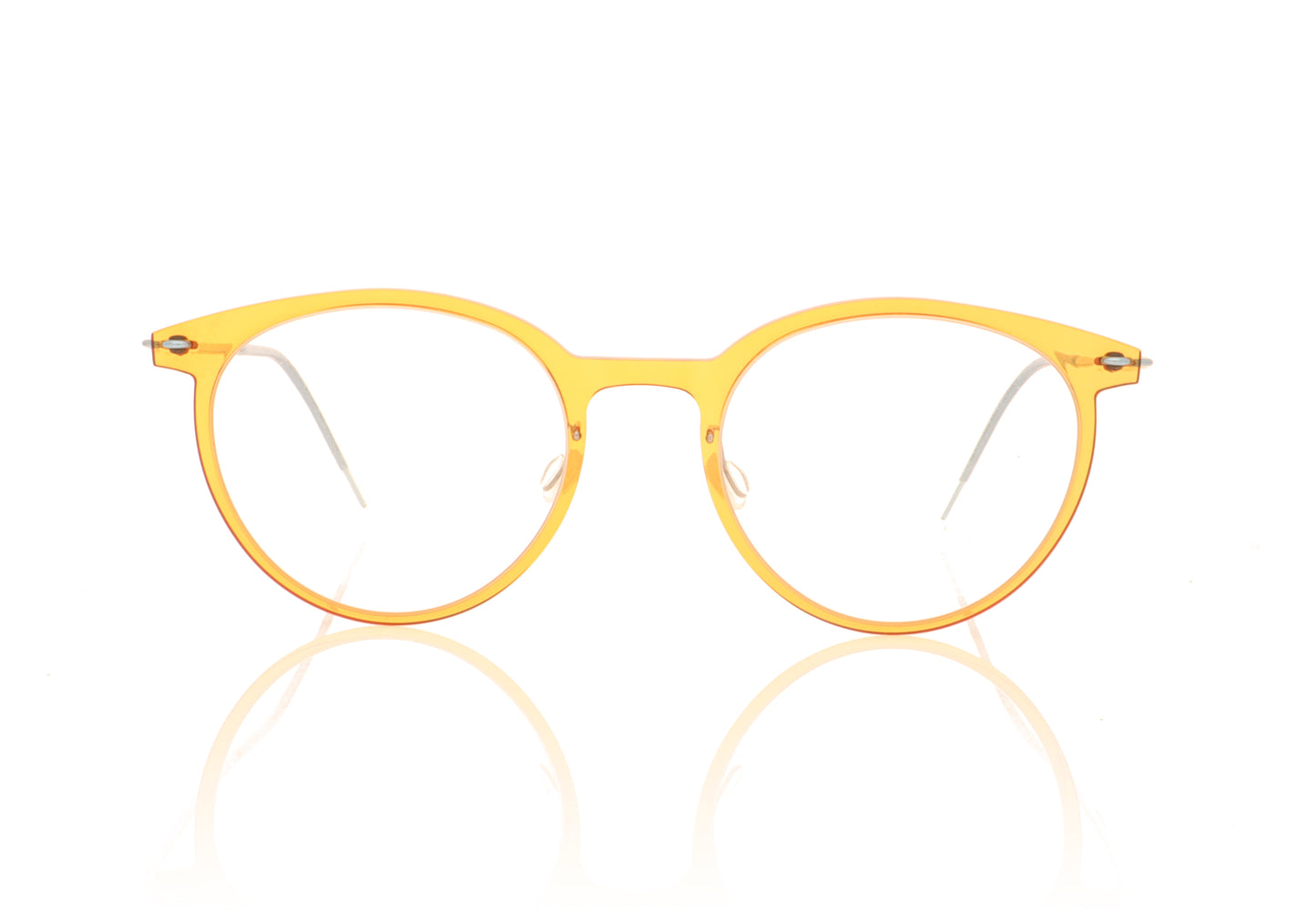 Lindberg NOW6537 CO9 T804 P25 Orange Glasses - Front