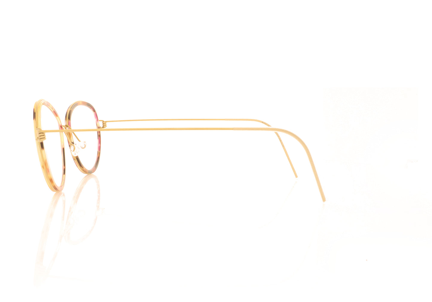 Lindberg Air Rim Sasha GT K214 Gold Glasses - Side