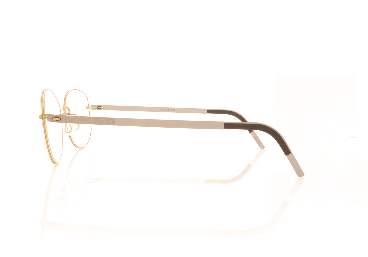 Lindberg 2457 EE05 GT T614 Gold Glasses - Side