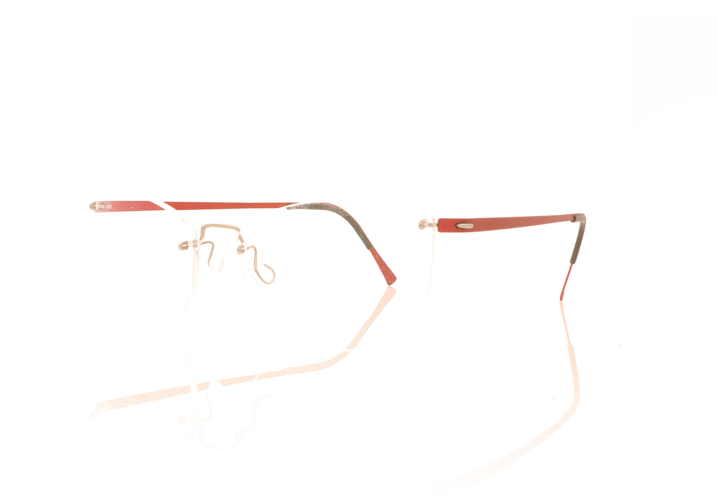 Lindberg Spirit T600 Shape 2358 U33/P10 Red Glasses - Angle