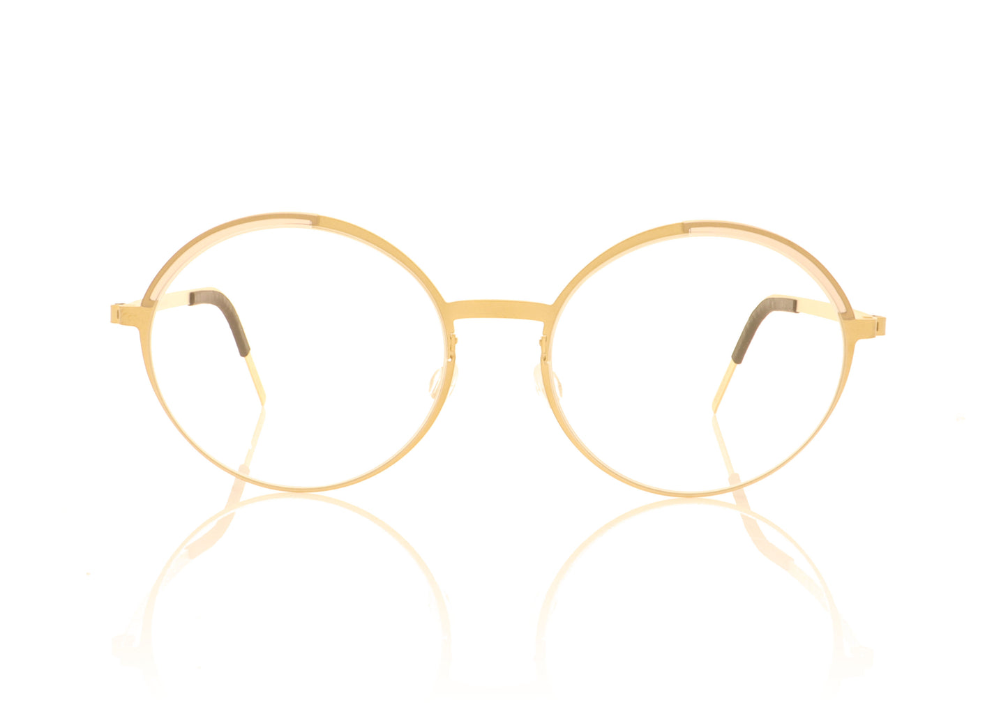 Lindberg 9853 GT K115 Gold Glasses - Front