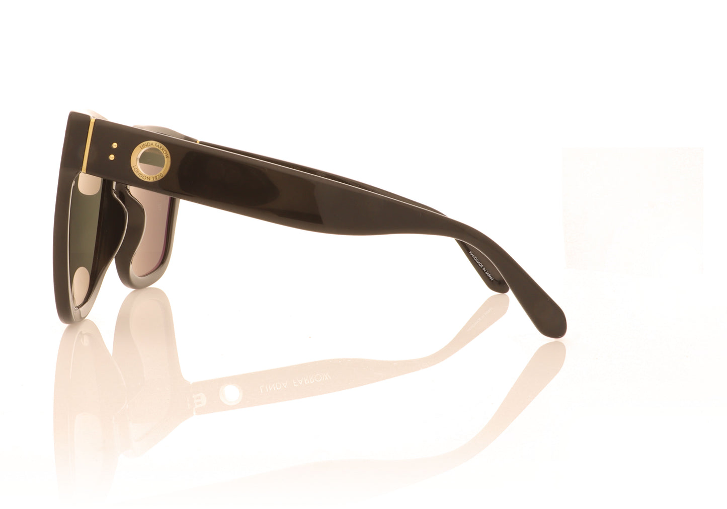 Linda Farrow Freya C1 Black Sunglasses - Side