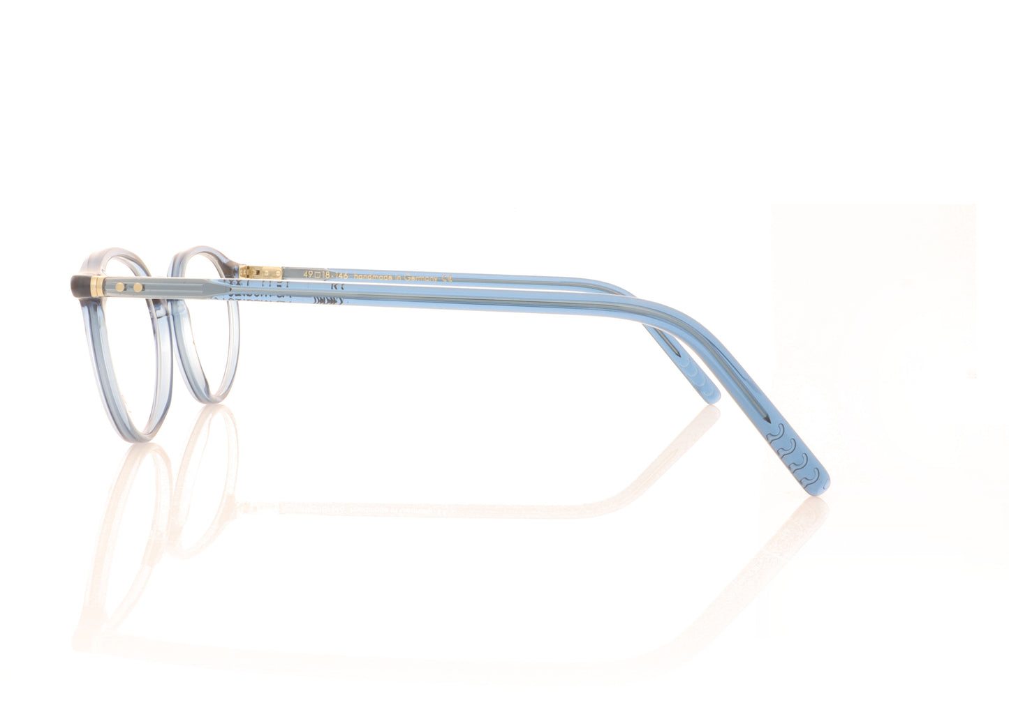 Lunor LU231 42 Blue Glasses - Side
