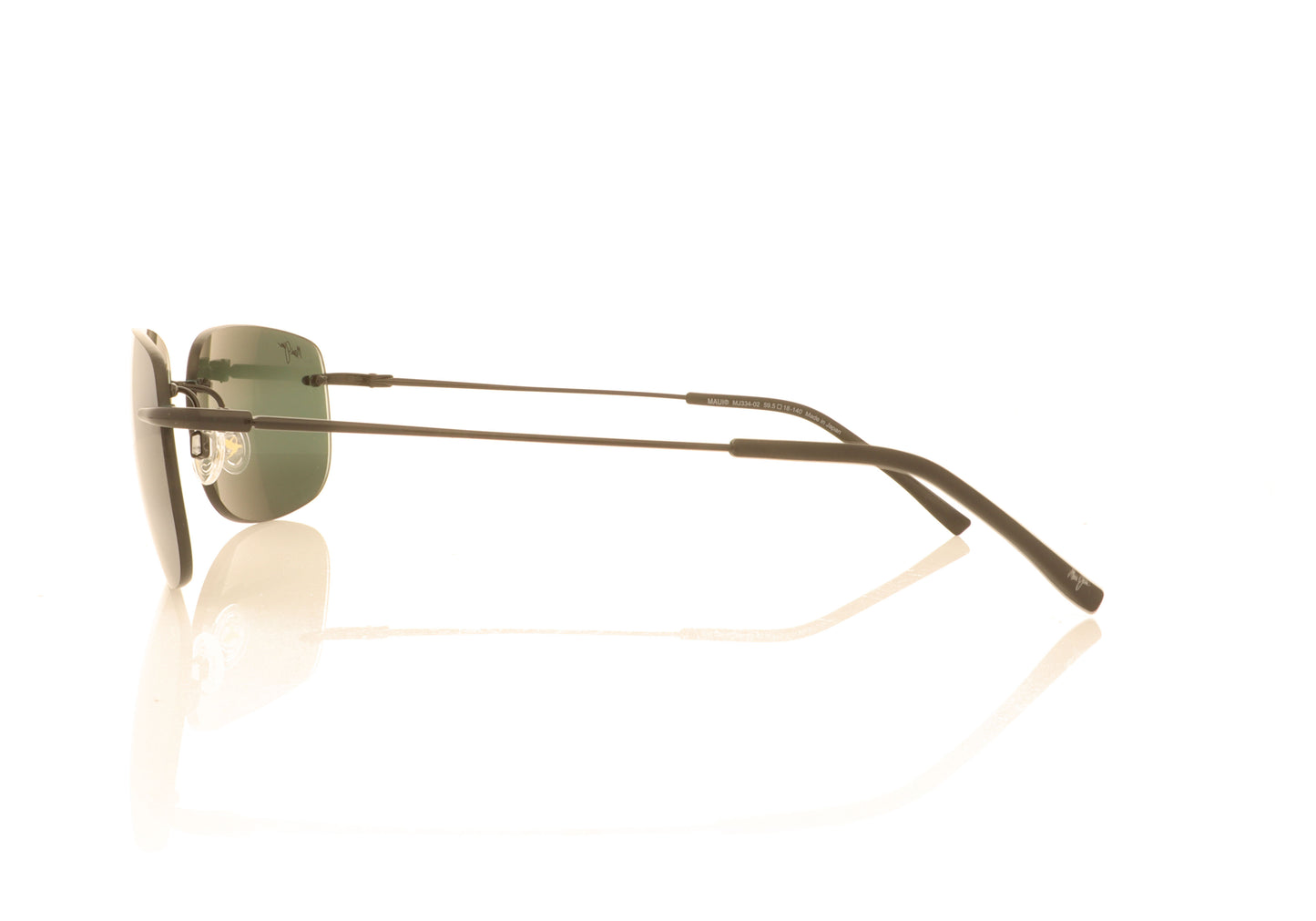 Maui Jim Ohai 02 Gloss Black Sunglasses - Side