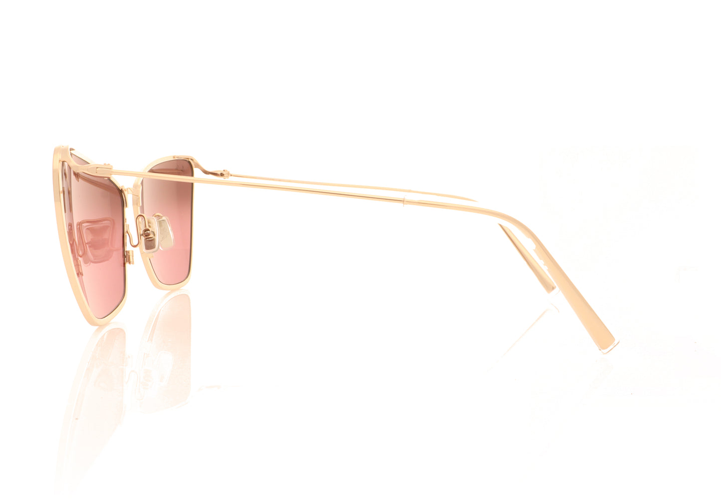 Maui Jim MJ823 Puakenikeni 38B Shiny Rose Gold Sunglasses - Side