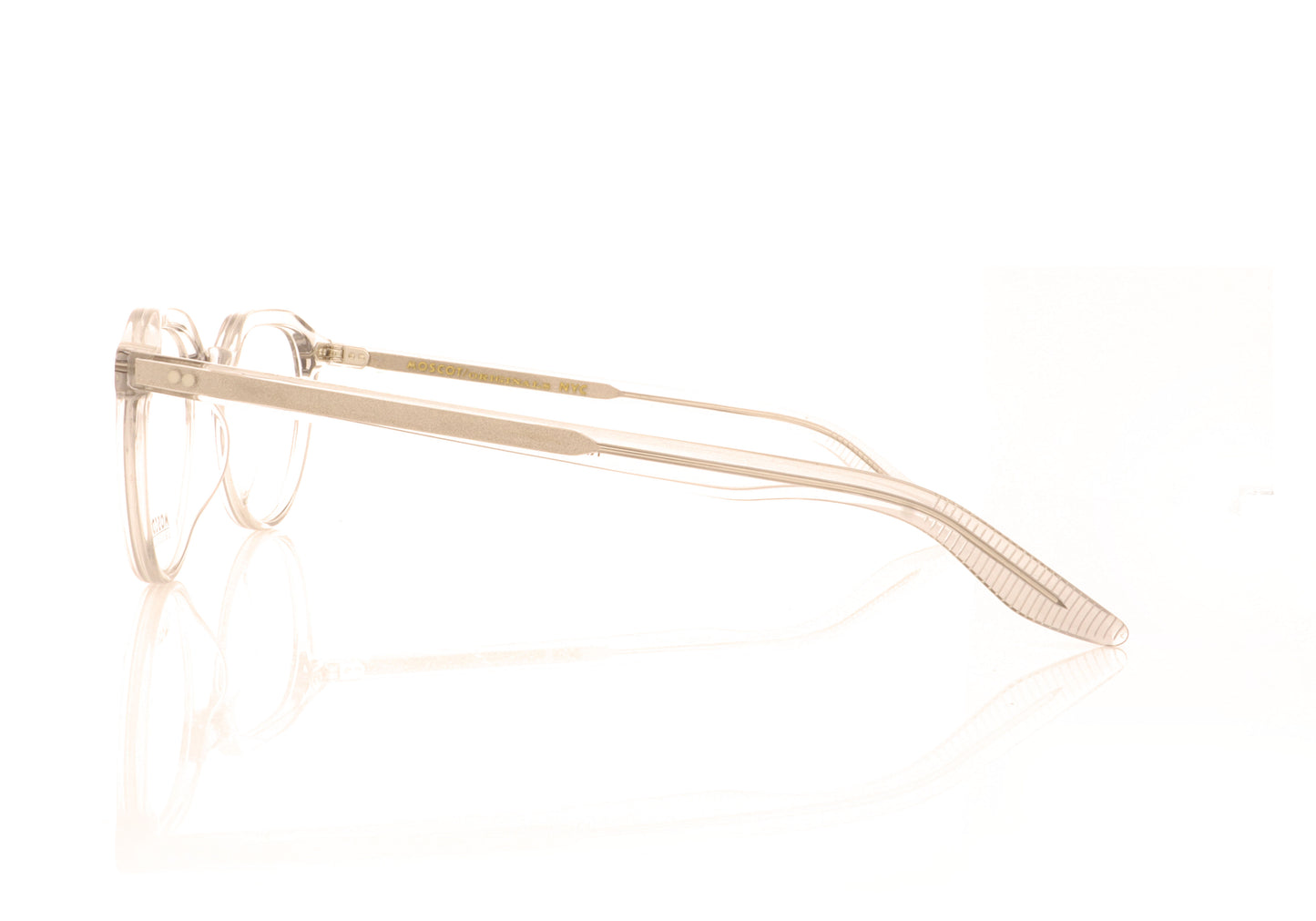 Moscot Kitzel Light Grey 1202-01 Glasses - Side