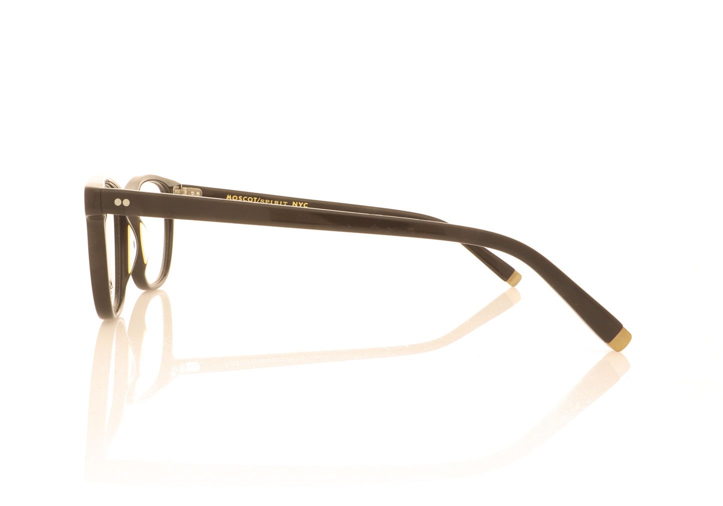 Moscot Noah Black Black Glasses - Side