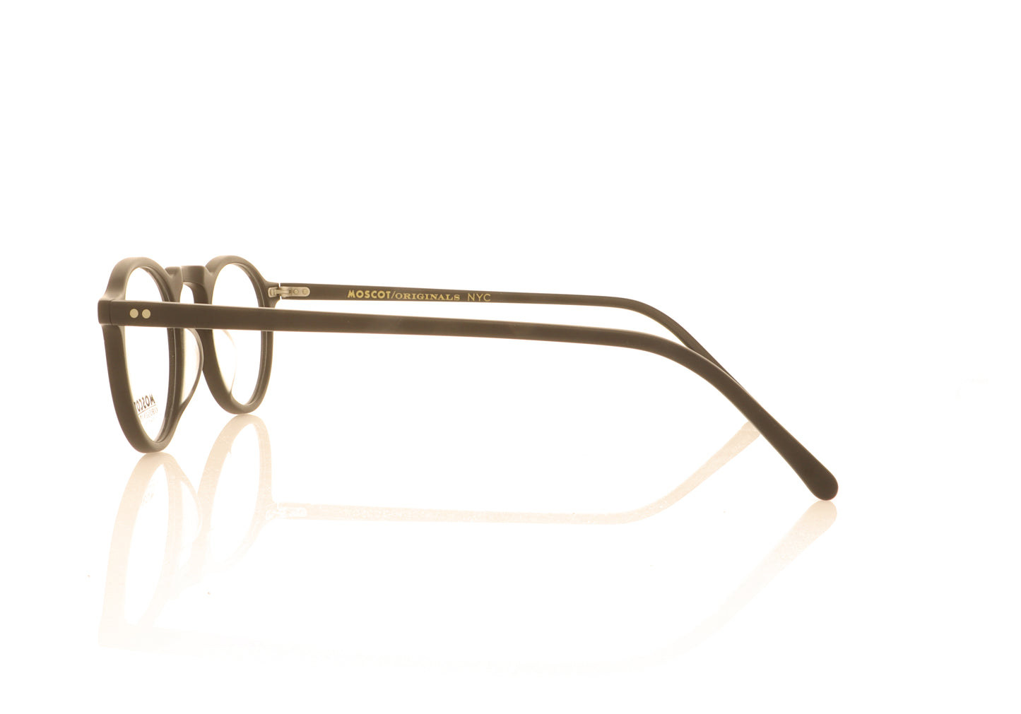 Moscot Tuchus MB Matte Black Glasses - Side