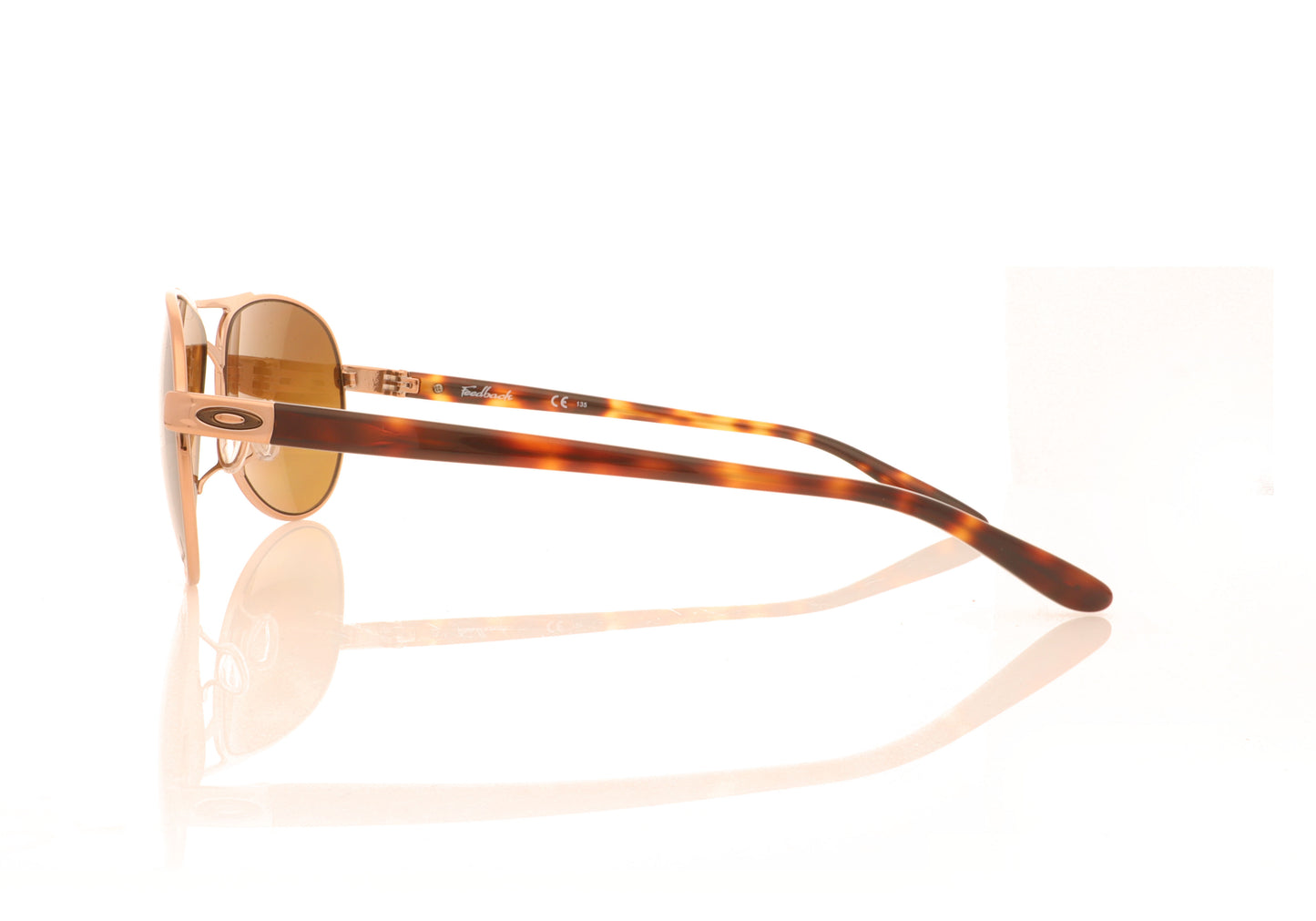 Oakley Feedback 407914 Rose Gold Sunglasses - Side