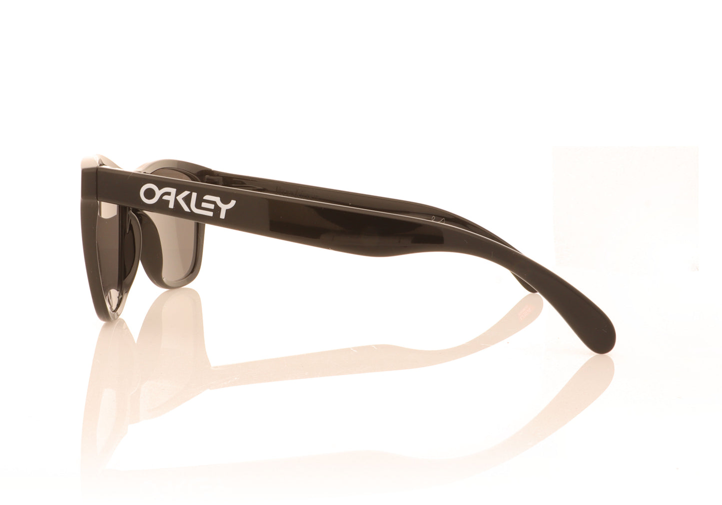 Oakley Frogskins 9013C4 Polished Black Sunglasses - Side
