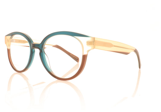 Ørgreen Brittany A227 Blue Rose Brown Glasses - Angle