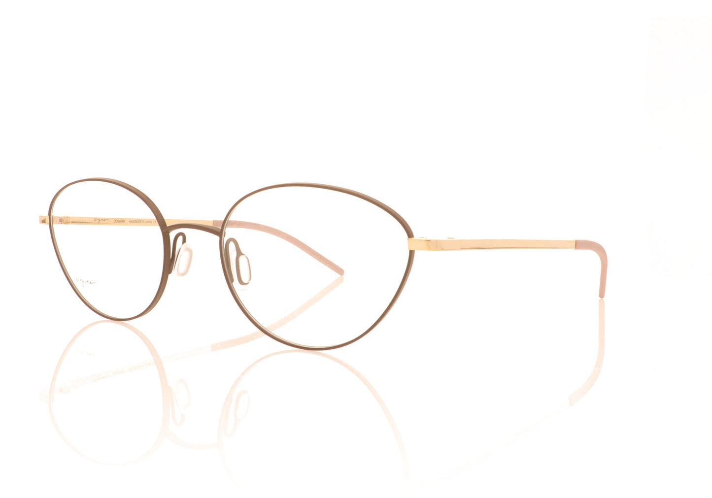 Ørgreen Human 1120 Mat Brown Glasses - Angle