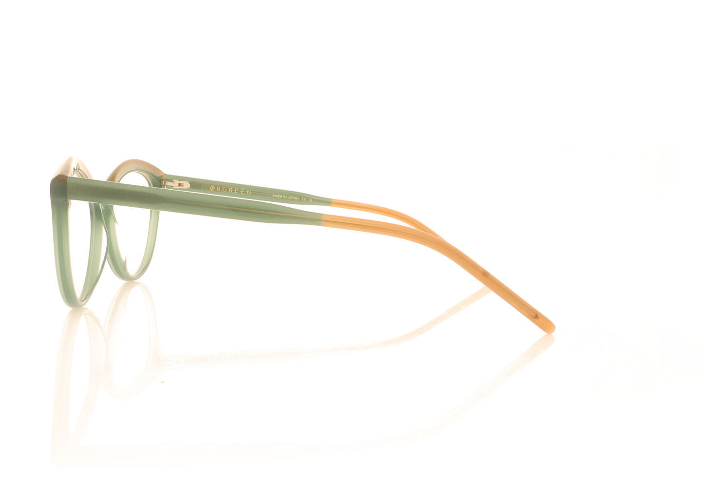 Ørgreen Peaches A233 Jade Green Glasses - Side