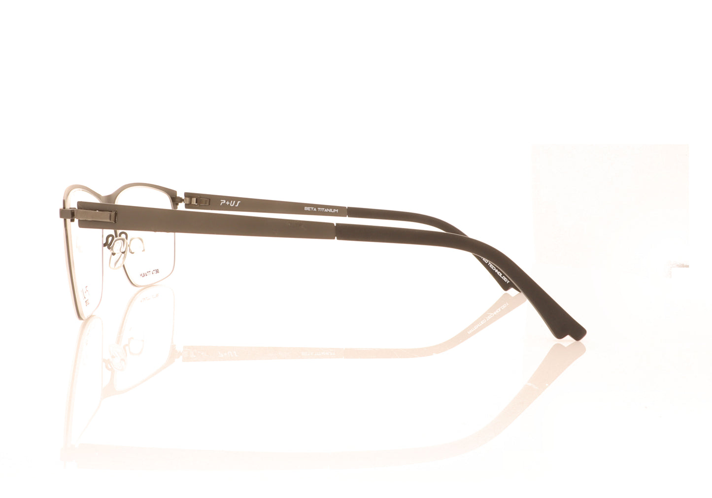 P+US Zero ZT1812B Grey Glasses - Side