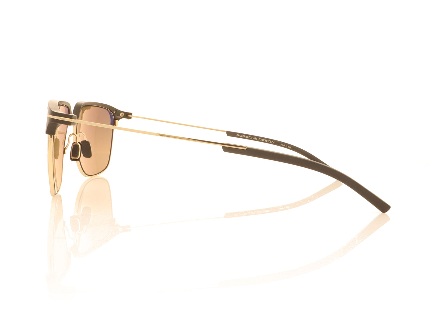 Porsche Design P8698 V176 Black Gold Sunglasses - Side