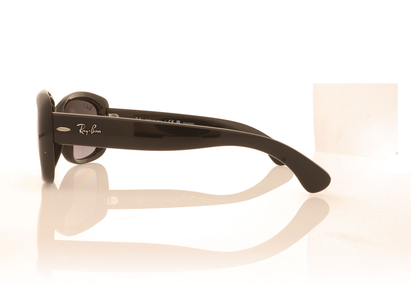 Ray-Ban Jackie Ohh 601/T3 Shiny Black Sunglasses - Side